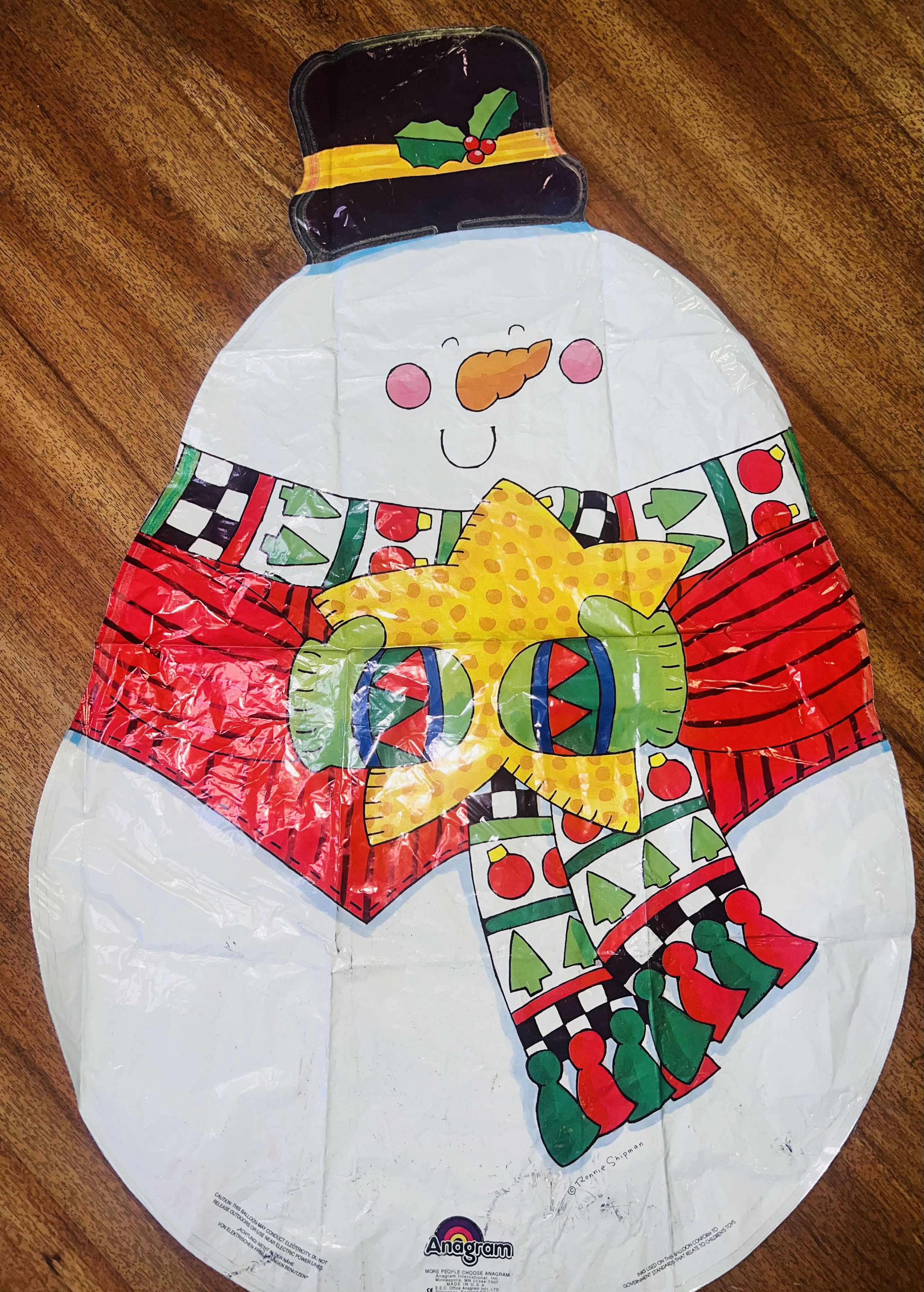 Snowman Christmas Balloon